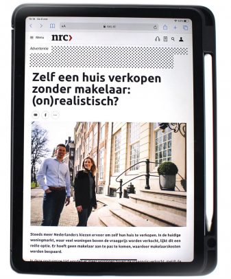 Voorbeeld Branded Content op iPad